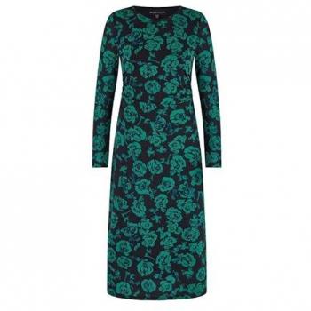 Robe Yumi – Couleur Verte, Maille Ajustée, 38, Manches Longues
