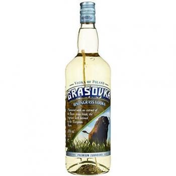 Grasovka Bisongras Vodka in der 1,00 Ltr. Flasche aus Polen