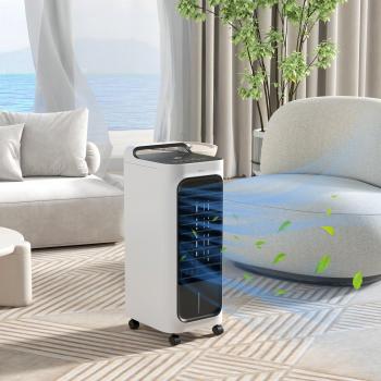 Portable Air Cooler by HOMCOM with Humidifier, Timer, and Remote Control