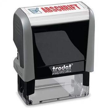 Trodat Timbro Grigio ABSCHRIFT 4912 per Ufficio