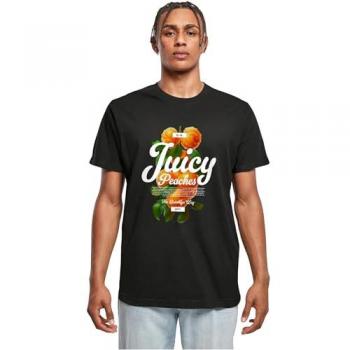T-shirt Mister Tee Pêches Gourmandes Noir S