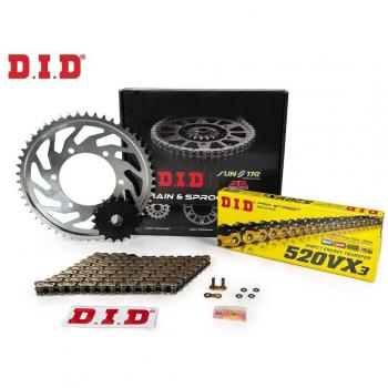 Gold Sprocket Set for Honda NX 650 Dominator (1995-2002) by DID-JT