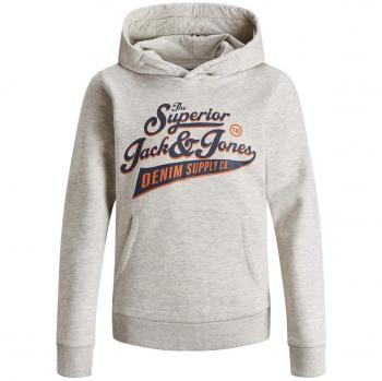 Jack & Jones Sudadera con Capucha Junior Melange Blanco 12148633