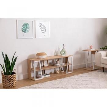 Hanah Home Fernsehmöbel Braun/Weiß