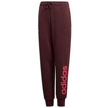 Adidas-Pantalón de Chándal para Niños Adidas YG Linear Rojo (Talla 14-16 años EU