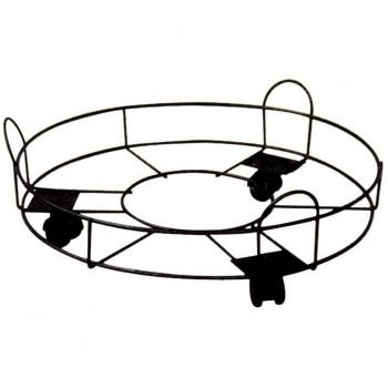 VERDEMAX Sottovaso con rotelle in Filo d'acciaio