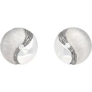 VIVANCE Ohrringe schimmernde Diamanten aus Sterlingsilber
