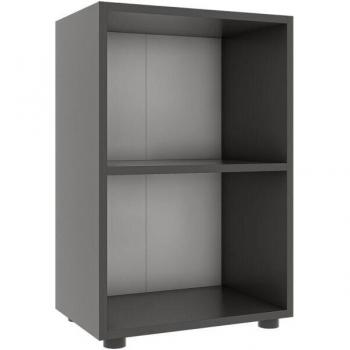 VCM Ulas Aktenregal anthrazit 49x32x74 cm, 2 Ordnerhöhen, für ca. 12 Ordner