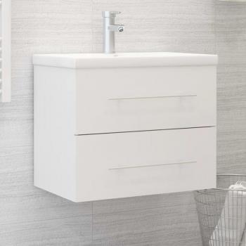 Armoire d'Évier Intégrée Blanc Agg