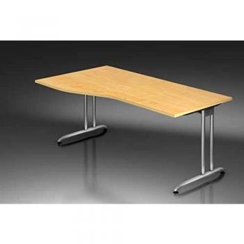 Scrivania Office Pro Bella 18S Acero 180x100