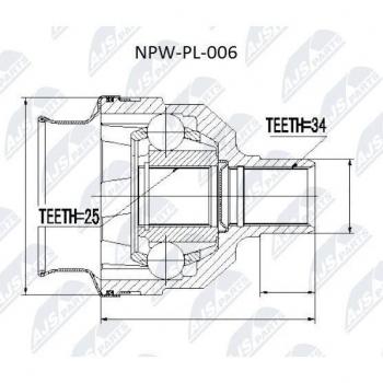 NPW‑PL‑006 Kit di Giunti Semiasse