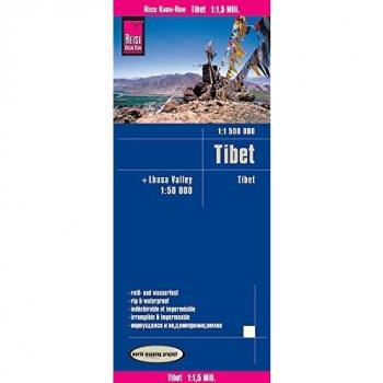 Reise Know-How Landkarte Tibet (1:1.500.000) und Lhasa-Valley (1:50.000)