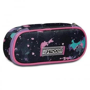 Estuche Round Fluo para Niña Seven Plus