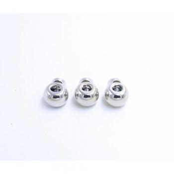 Silbergeprägter Kunststoff-Frühling für Schnurlöcher, 17×15 mm – 50 Einheiten