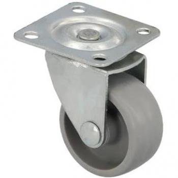 Roue de chariot 38 mm avec plaque 42x42 mm