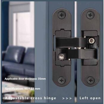 Solid wood folding door adjustable hinge