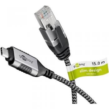 Adattatore di Rete Goobay USB‑C 3.1 a RJ45 15 m – Design Sottile