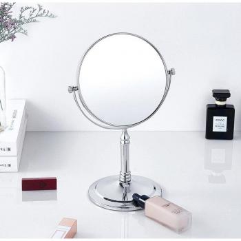 Double-Sided 3X Magnifying Makeup Mirror 8 Inch Desktop Vanity Mirror with 360 Degree Rotation KD1398