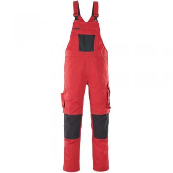Leipzig Mascot Latzhose – 1x, Rot/Schwarz, 82 cm, Code 12069-203-0209-82C52