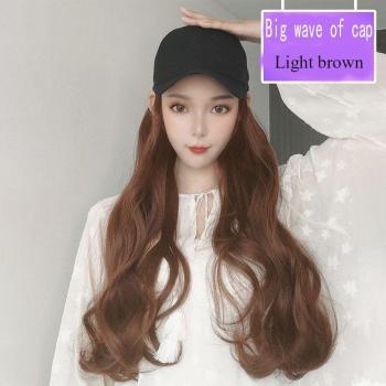 LVHAN Long Curly Hair Wig Hat