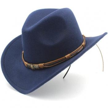 Woll-Cowboystil Westlicher Sombrero-Hut und Gürtelsatz für Herren/Damen von Mistdawn