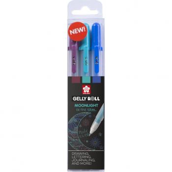 Moonlight Series FINE 06, Gelly Roll Gel Pens in a Set of Three