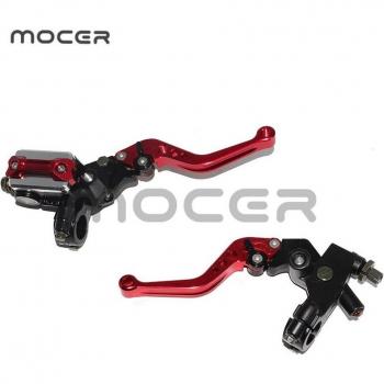 Paire de composants CNC Moto 7/8 – Frein Avant, Embrayage, Maître-Cylindre, Levier & Réservoir (Orange)