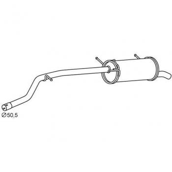 Silenciador trasero VEGAZ FTS-470 de acero inoxidable
