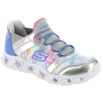 Skechers Galaxy Lights Slip‑In en gris para niños