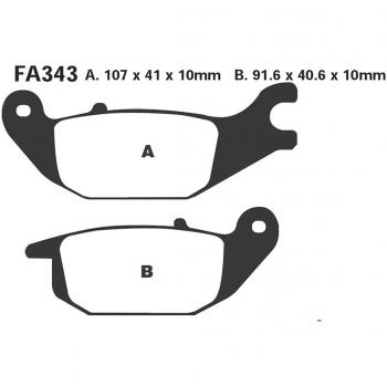Coppia pastiglie freno EBC FA343