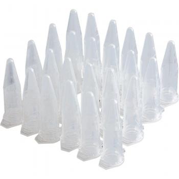Mini tubes de test 1,5 ml – pack 100 – plastiques clairs avec couvercle 42×11 mm