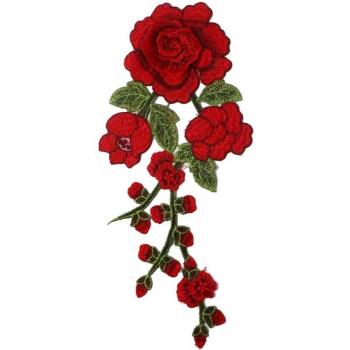 Parche de Flor Rosa para Jeans