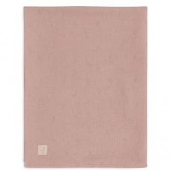 Couverture polaire Jollein Cosy Knit Wild Rose 75x100 cm