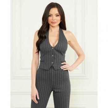 Chaleco a rayas sin mangas Marciano Guess Hayden en gris
