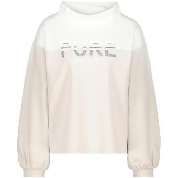 Monari Damen Sweatshirt Cremefarben Größe 46