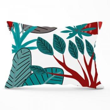 Exotic Jungle Leaves Cushion