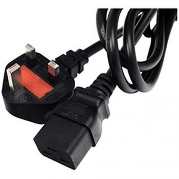 Cable de transmisión Lantronix IEC60320/C19 a BS1363, 8 pies, Negro