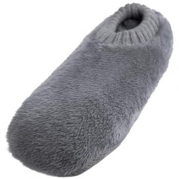 Soft Charcoal Teddy Slipper Socks for Men