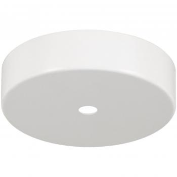 Plafond cap en métal blanc avec support de câble blanc