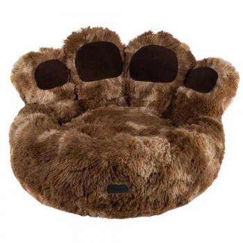 NOBBY Tierbett rund Paw braun Ø 60 x 18 cm