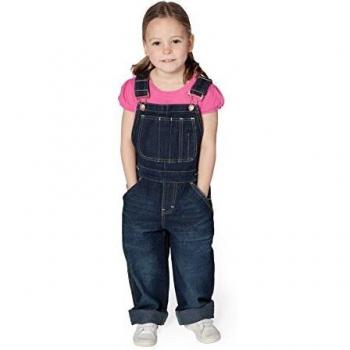 Girls’ Dark Denim Bib Overalls (Age 8)
