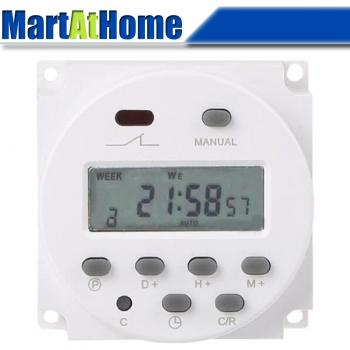 Digitaler Zeitcontroller mit LCD-Anzeige und Programmoptionen