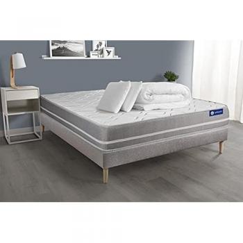 Letto con Materasso Actiflex Touch 180x200 cm Grigio