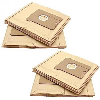 VHBW 20x Paper Vacuum Cleaner Bags for Privileg 065.206/065.304/065.305, Sand Color