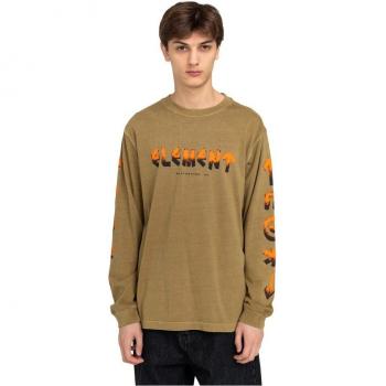 Camiseta Element para hombre modelo Runes en color marrón