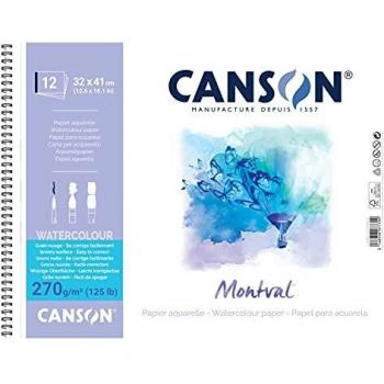 Cahier Montval spirale 32x41 cm 12 feuilles 270g/m²