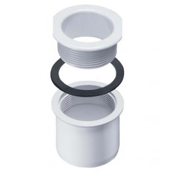 Tubulure à visser pour gouttière à caisson – Manchon PVC – Accessoires de gouttières – Installation rapide – Made in Germany – Inefa