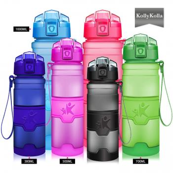 KollyKolla Gourde Enfant Sport 1L Gris Mat