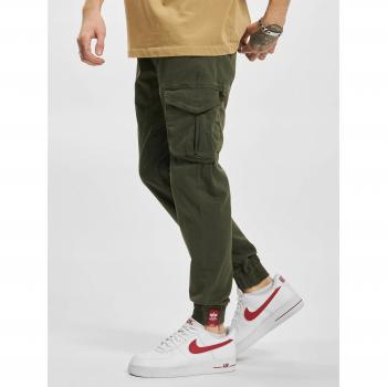 Alpha Industries Cotton Twill Cargo Pants with Label Details