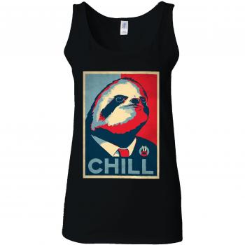XXL Sloth Business Cool Tank – Black Female Edition
